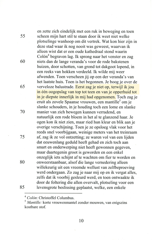 J.J. Slauerhoff, bladzijde Larrios - uit Larrios van Andrej te Boekhorst